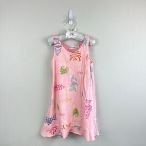 Vintage Fresh Produce Pink Fish Dress 4T USA